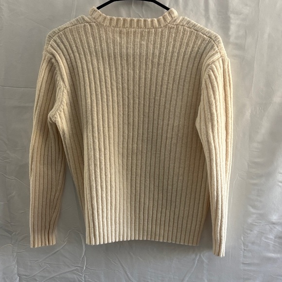 Zara origins kids Cream V-Neck Sweater - Picture 4 of 4